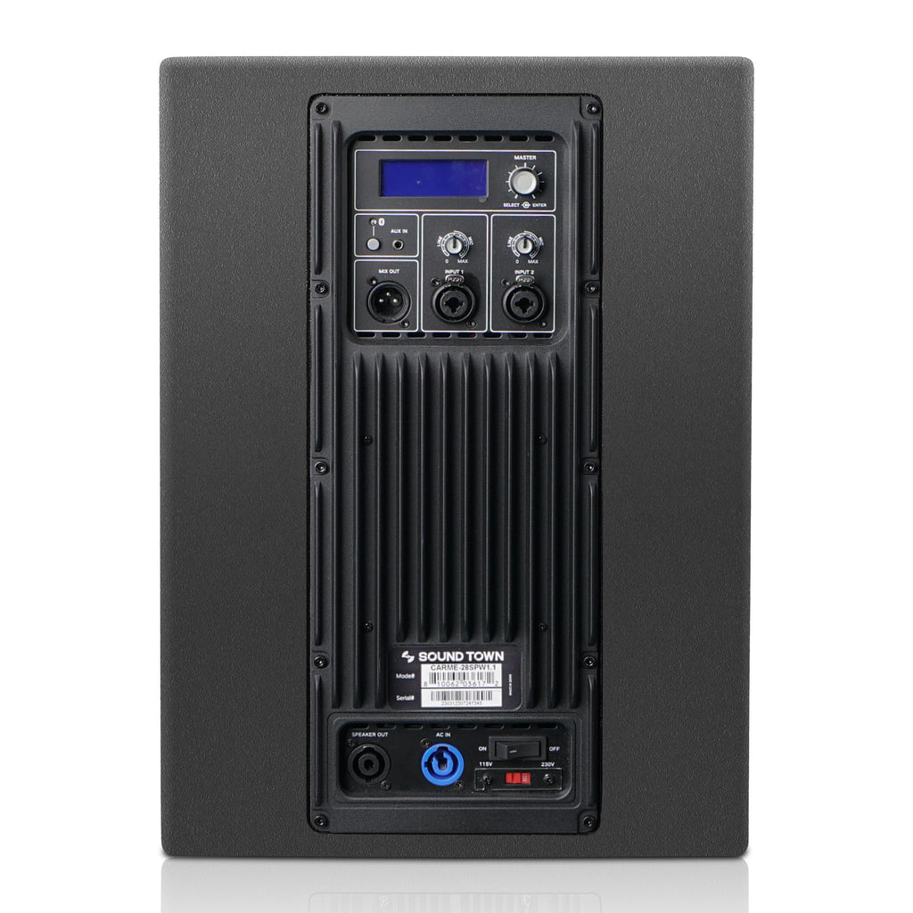 Dual 8" 2000W Powered PA Subwoofer with Speaker Output M559200
