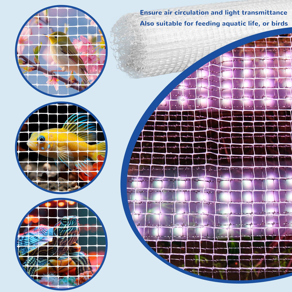 4 x 5 feet Clear Mesh Netting Aquarium Lid B8024