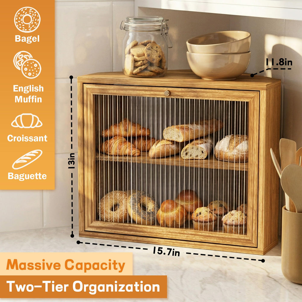 Double Layer Bread Box K3603