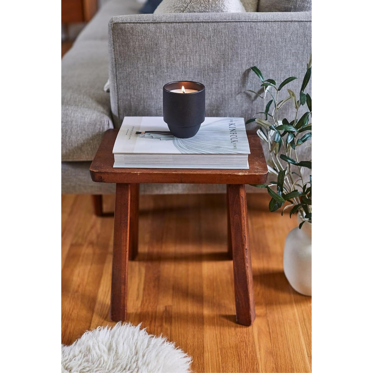 Scented Soy Candle in Reusable Ceramic Jar with Wood Wick, 11 oz V523