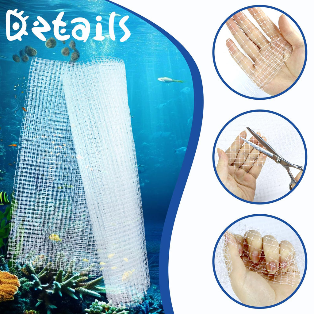 4 x 5 feet Clear Mesh Netting Aquarium Lid B8024