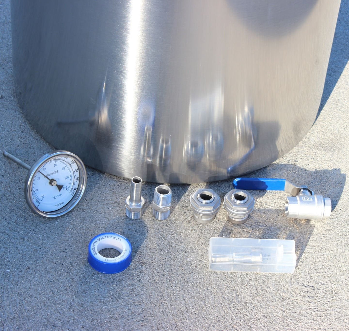60 QT Stainless Steel Brew Kettle D778