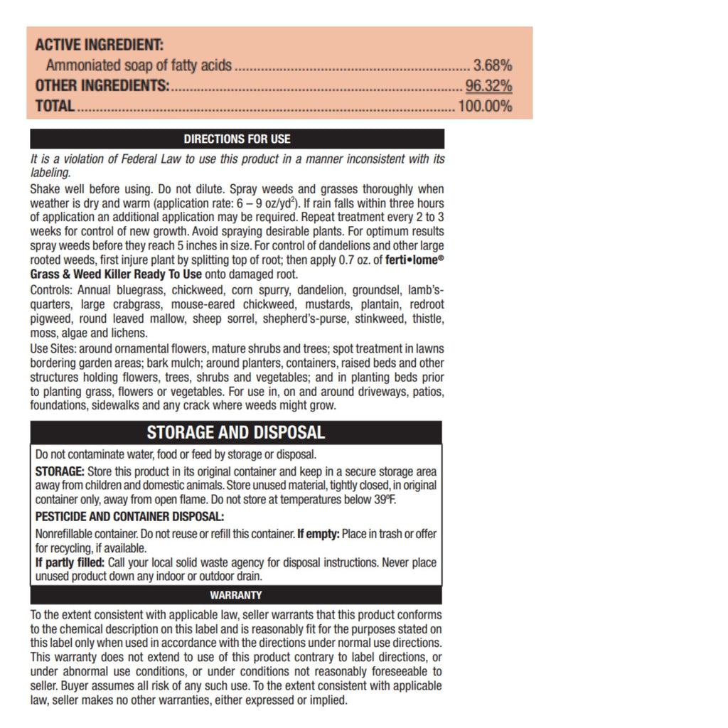 Broadleaf Weed Killer RTU, 1 gal S58001
