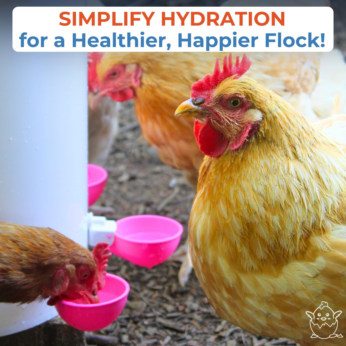 Automatic Chicken Waterer Cups 5 Pack R387