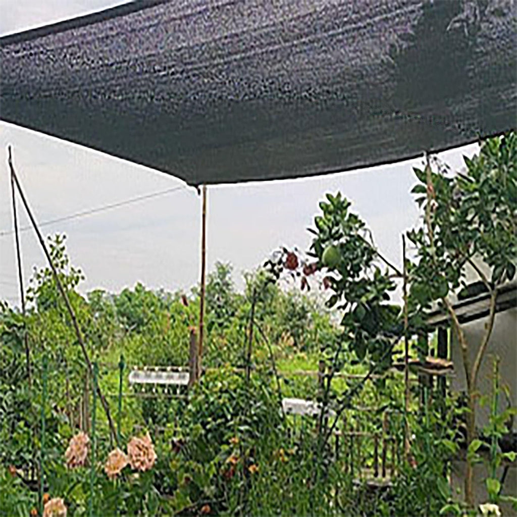 90% UV Resistant Black Shade Cloth with Grommets 5x9m L14087