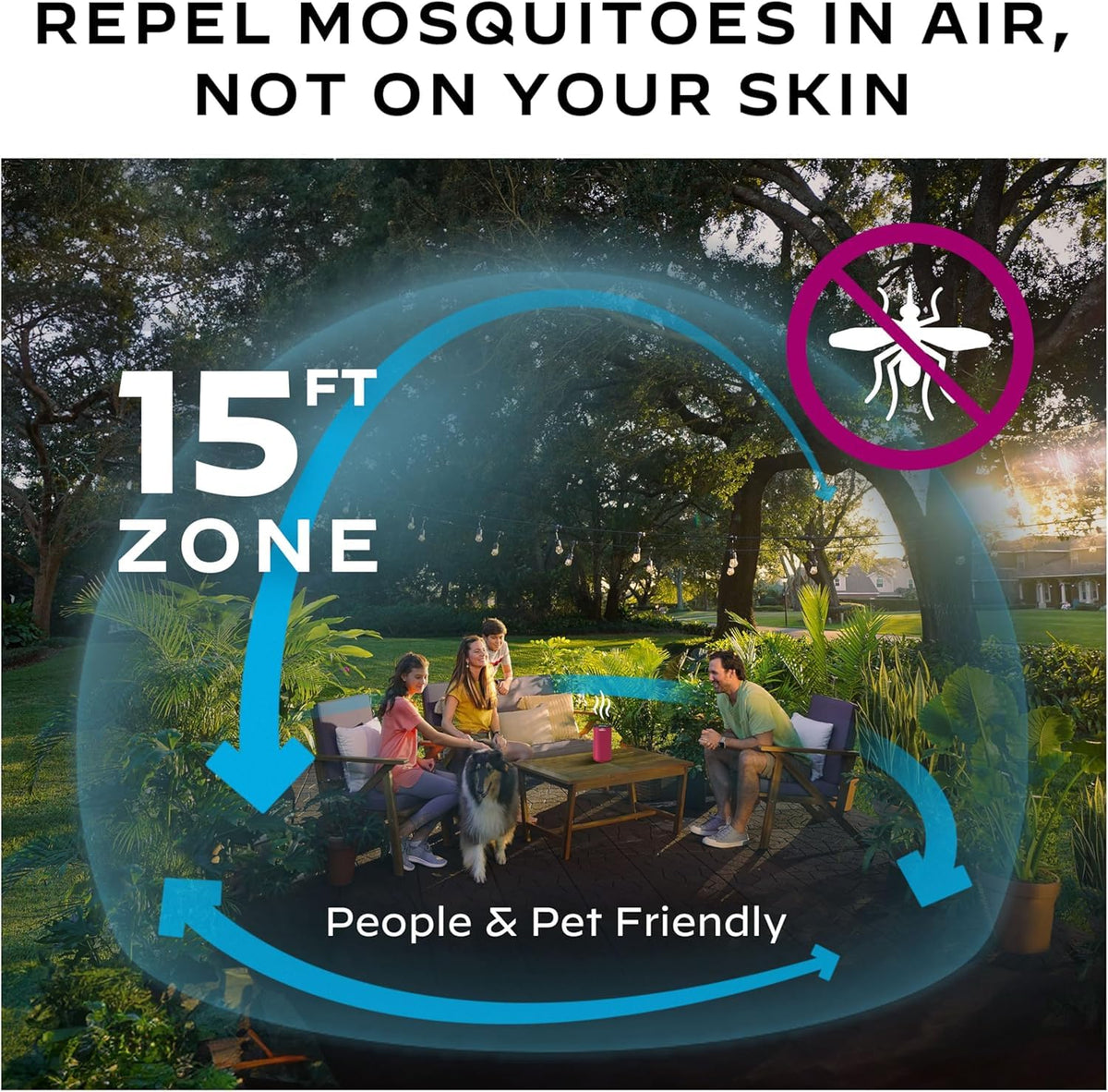 Mosquito Repeller Patio Shield 12-Hour Refill 15 Foot Zone S80416