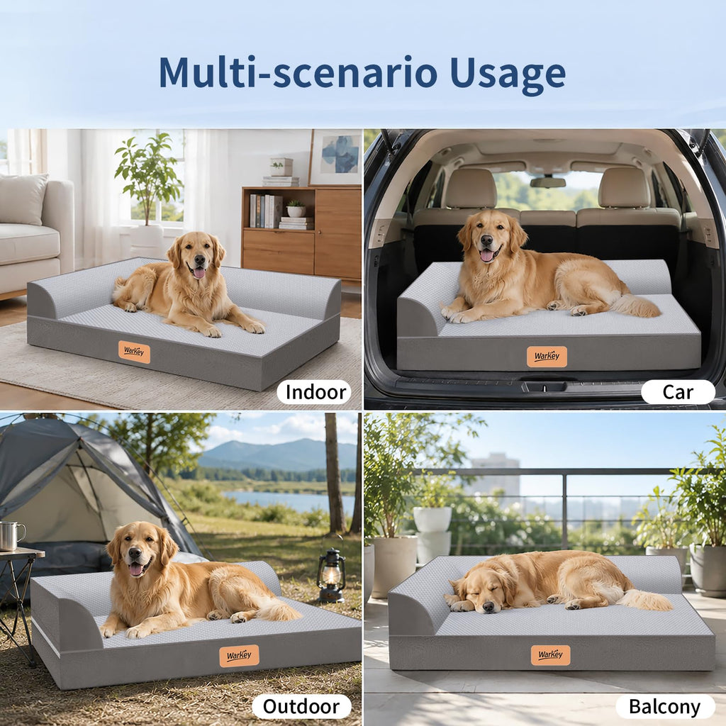 Cooling Orthopedic Memory Foam Dog Bed with Washable Cover B37220