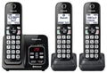 Expandable Cordless Phone System with Answering Machine, 3 Handsets A551869