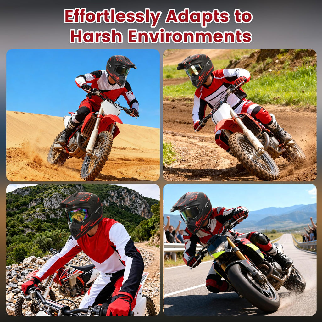 DOT Approved Red Motocross Helmet A236