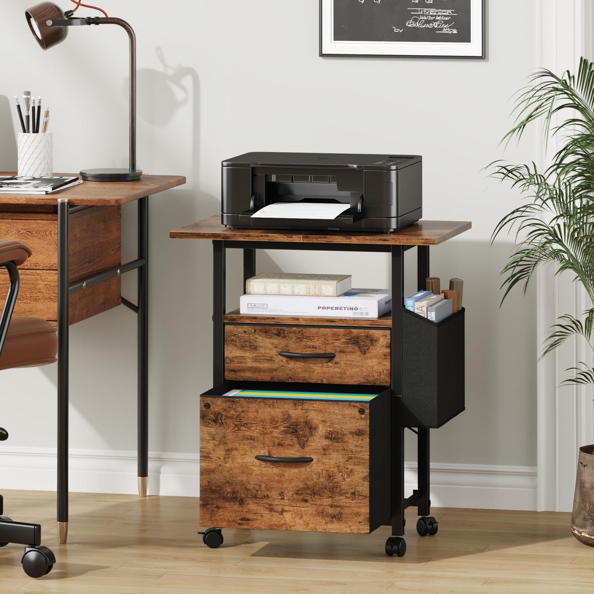 2 Drawer Mobile File Cabinet W998618