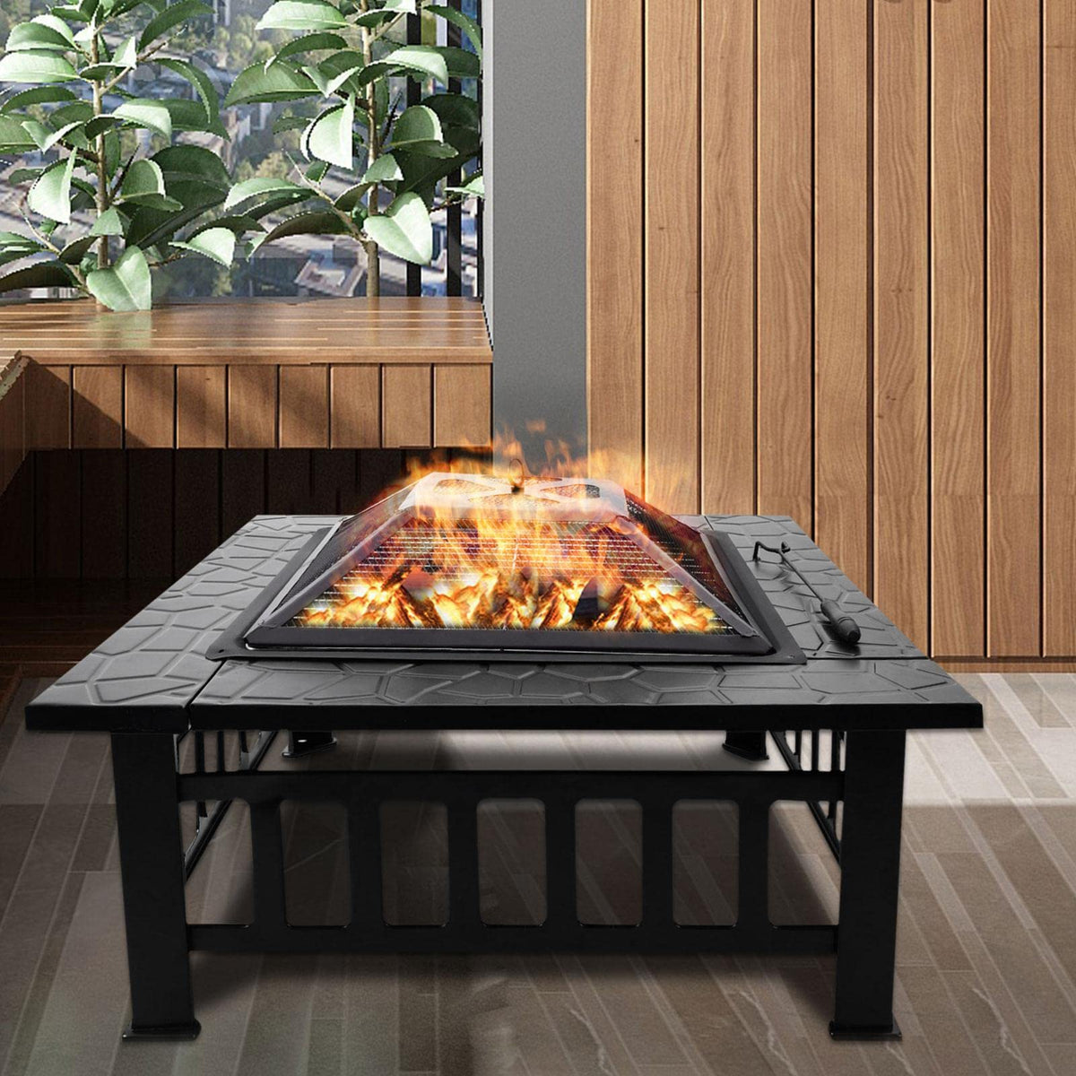 32 inch Wood Burning Outdoor Fire Pit D205516