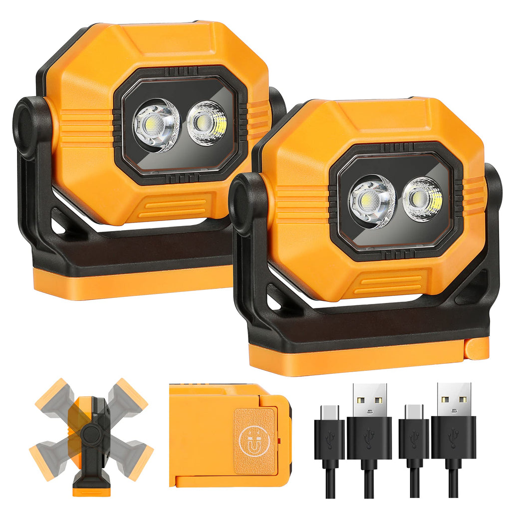 Rechargeable Magnetic Work Light 2 Pack K366719