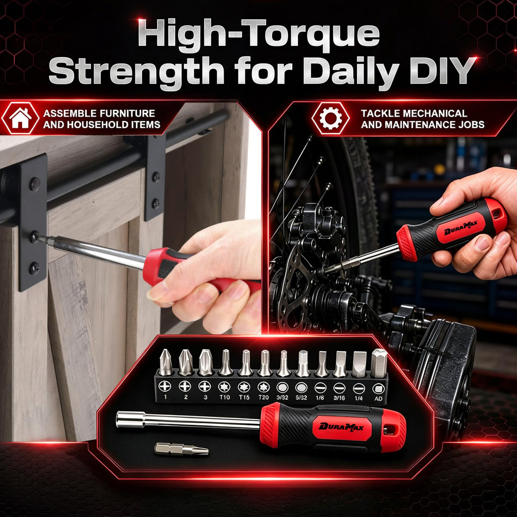54-Piece Mechanic Tool Set with SAE & Metric Sockets Q88810