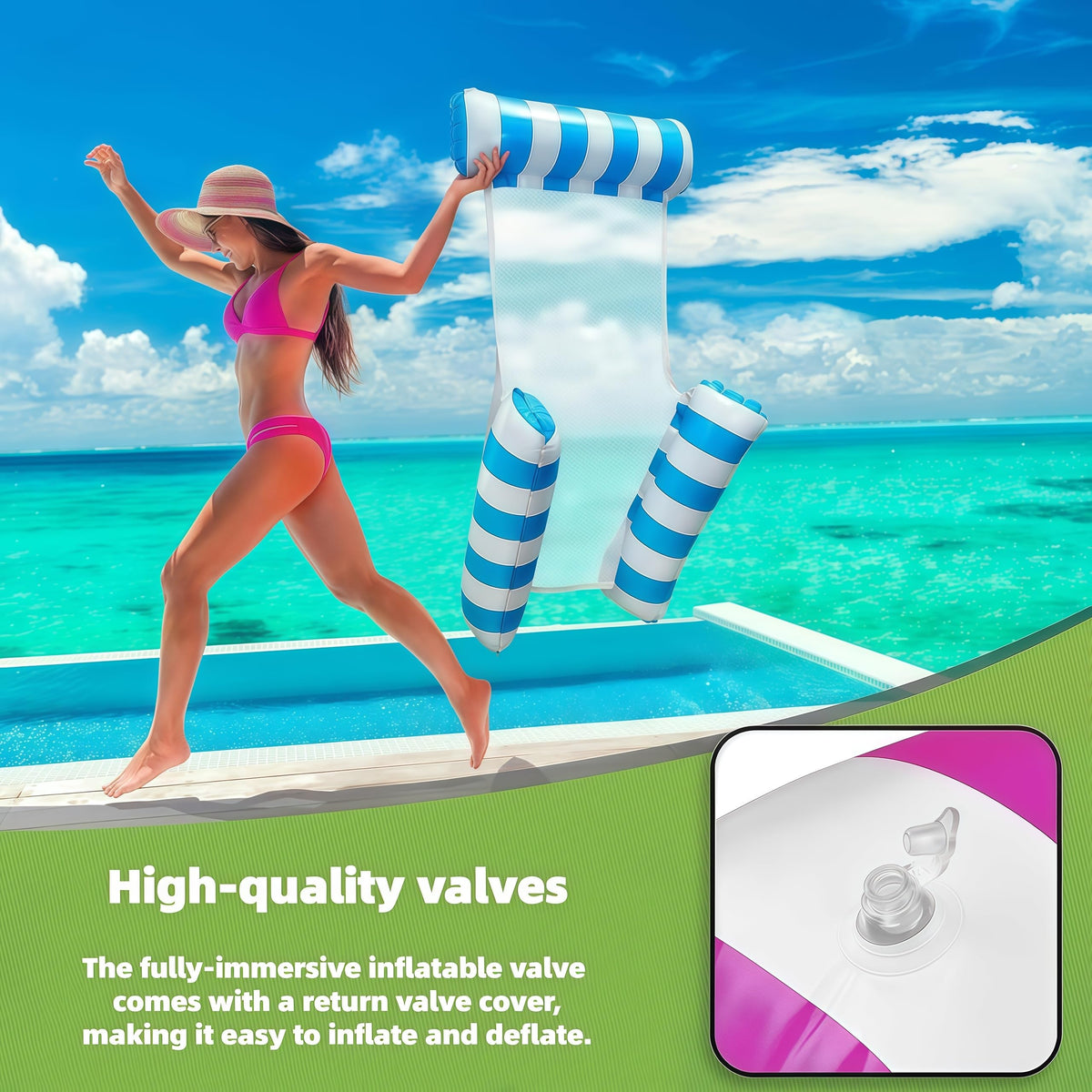 3 Pack Inflatable Pool Float Chair N144