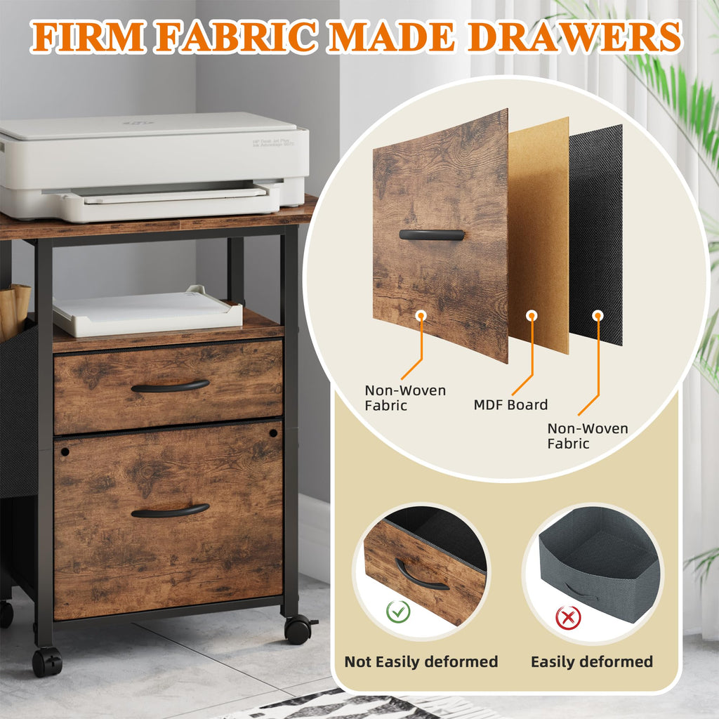 2 Drawer Mobile File Cabinet W998618