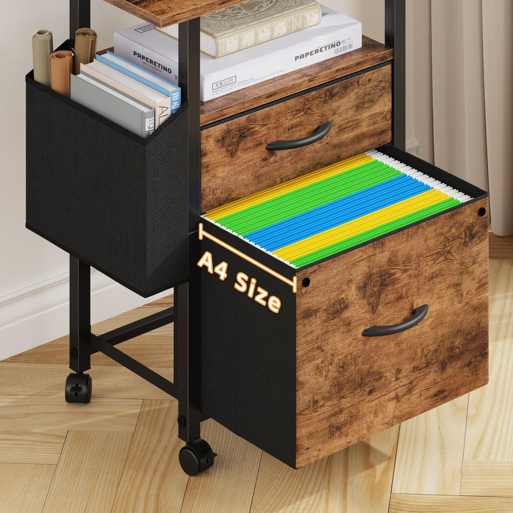 2 Drawer Mobile File Cabinet W998618