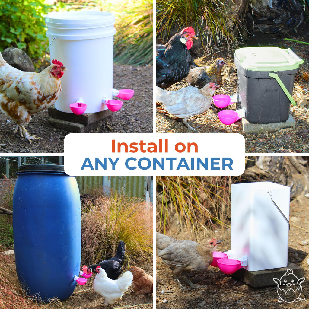 Automatic Chicken Waterer Cups 5 Pack R387