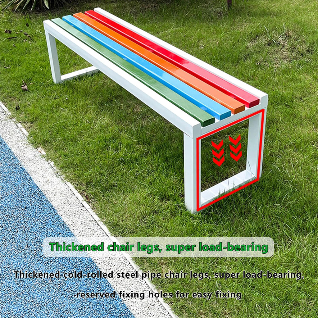Weatherproof Metal Garden Bench 150 × 40 × 45 cm Q105
