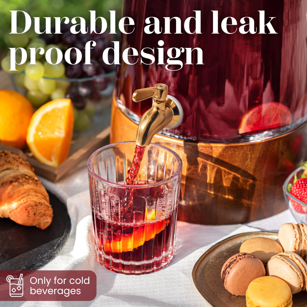 Glass Drink Dispenser with Spigot X78735