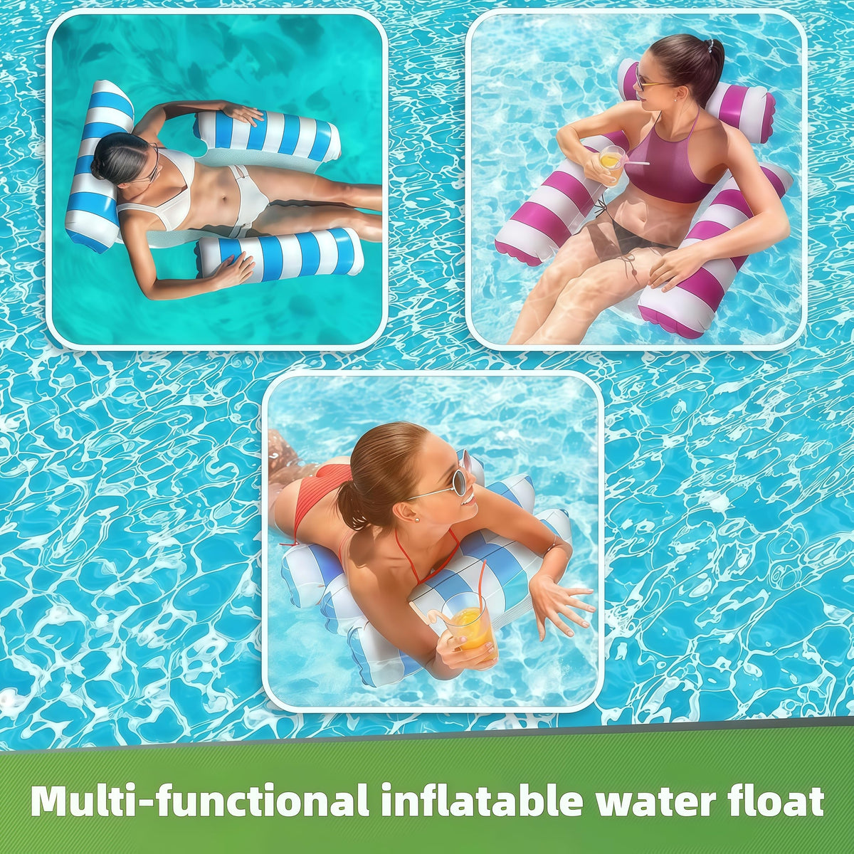 3 Pack Inflatable Pool Float Chair N144