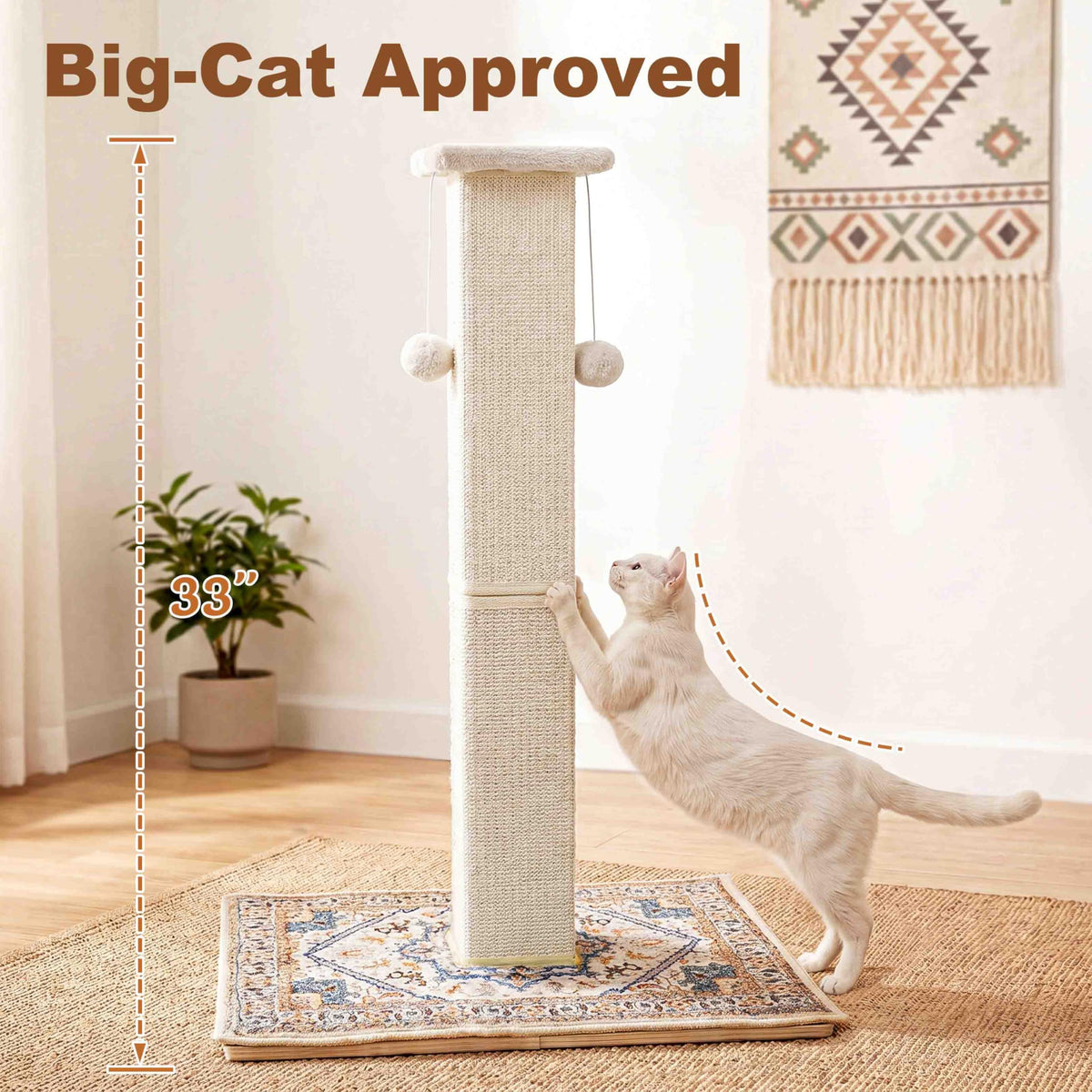 Tall Cat Scratching Post with Carpet X788