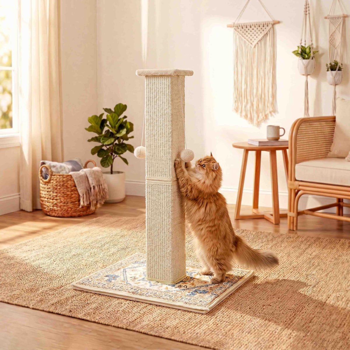 Tall Cat Scratching Post with Carpet X788