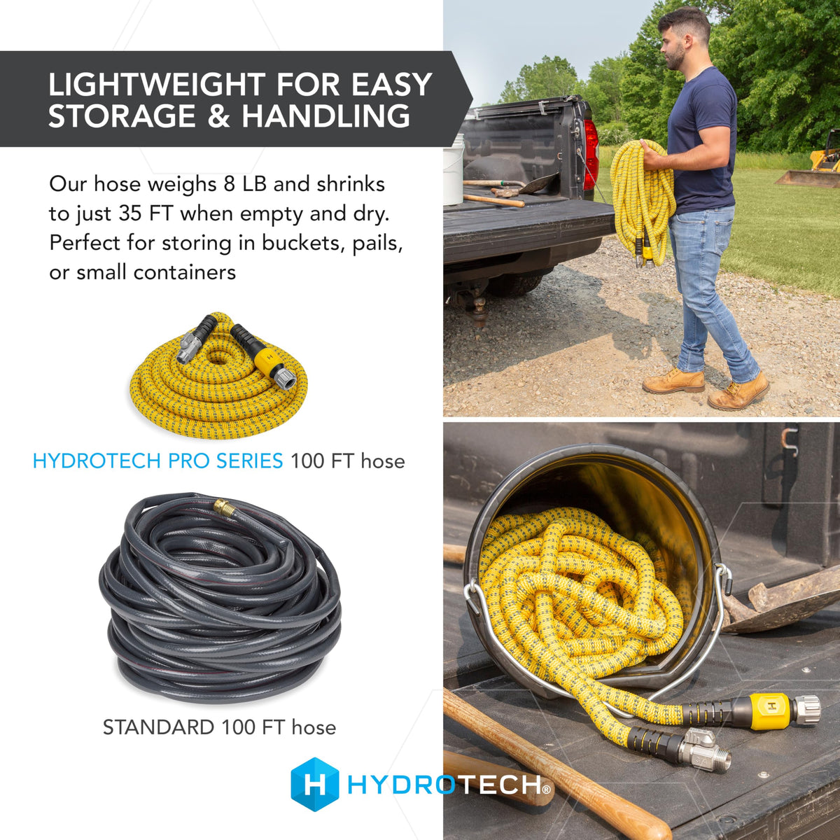 100 ft Max Flow Garden Hose, 3/4 in Diameter C8973