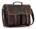 18 Inch Leather Messenger Bag W9862
