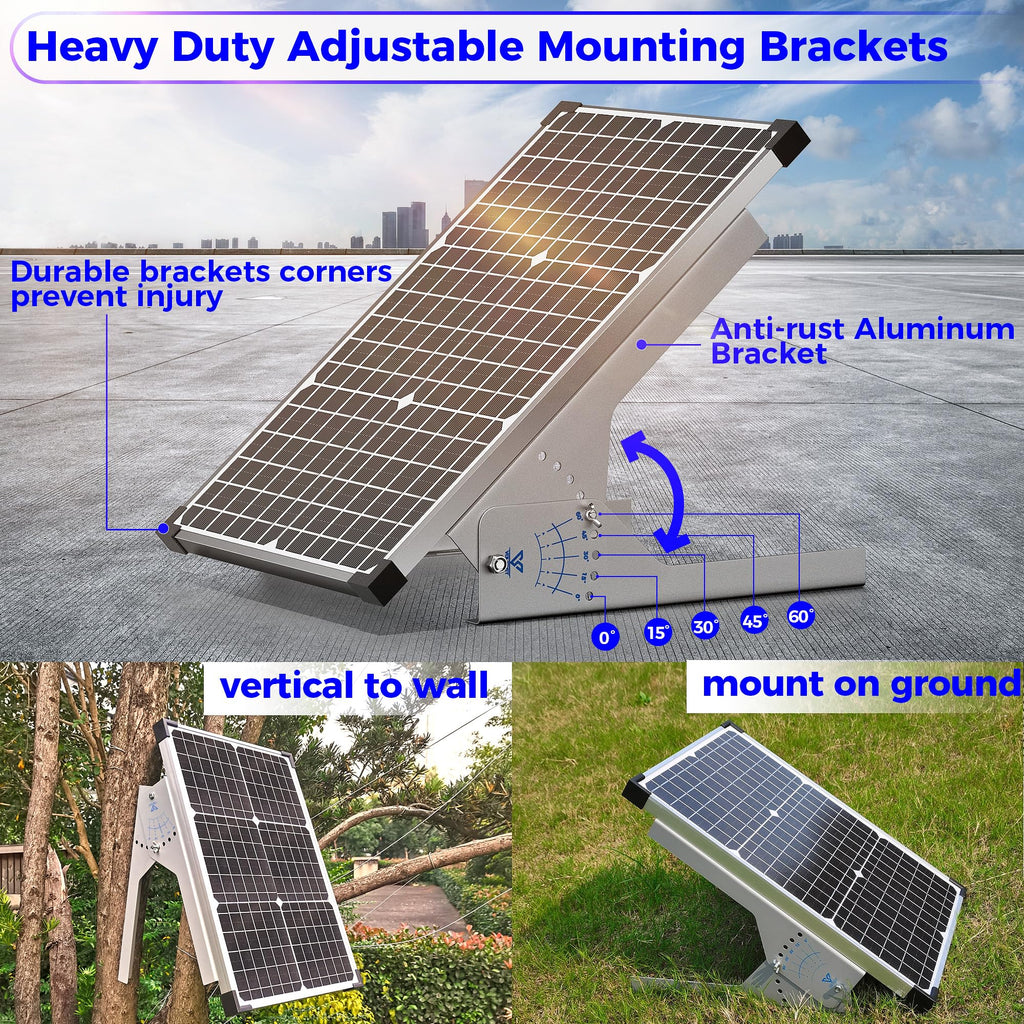 30W Solar Panel Kit 12V Battery Trickle Charger L33520